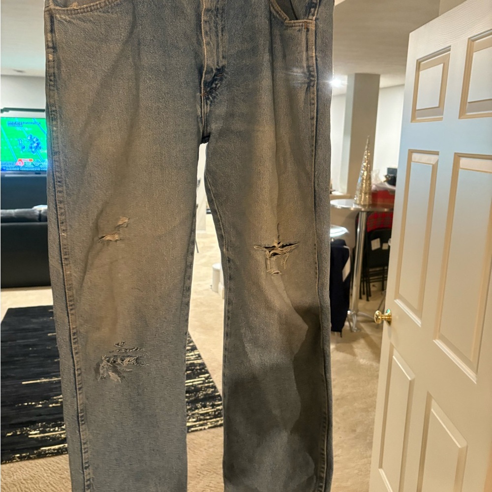 Rustler Men's Straight Blue Jeans